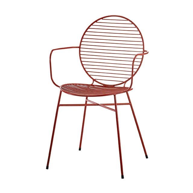Nordic design style Comfortable Metal outdoor vintage industrial style tolixs dining wire chair