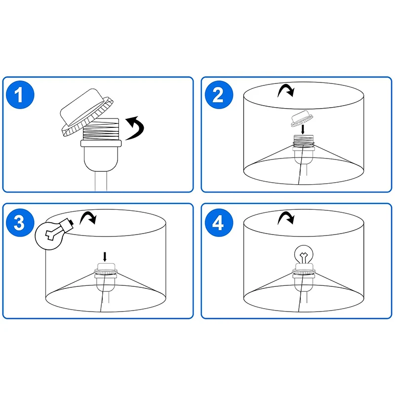 Table Lamp Lampshade Floor Lamp Beige Fine Linen Lampshade Removable And Washable Buckle Lampshade