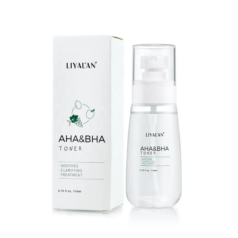 Private Label Facial Soothing Hydrating Lightening Skin Water AHA BHA Face Toner Spray