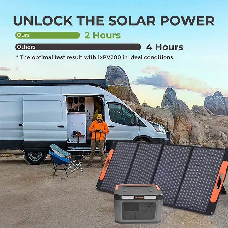 Eu Plug Huge Capacity 220V Lifepo4 Tragbare 1500Wh Portable Power Station 1500W Solar Generator