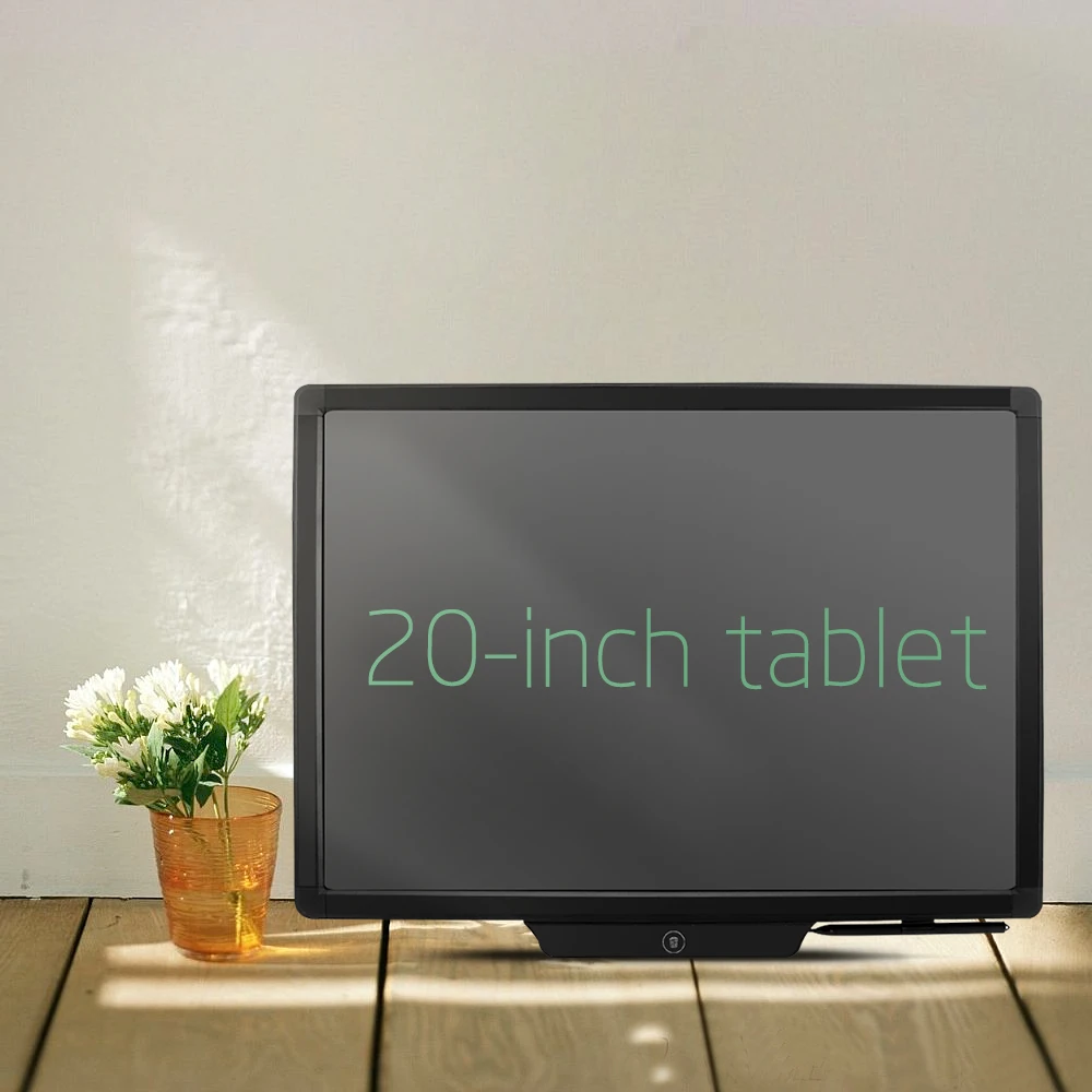 20 inch  Dustiess  and inkless electronic   Lcd writing  drawing   blackboard   With Lock Key  one  key clear