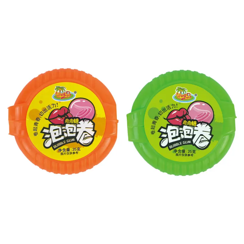 Factory wholesale Big Size Fruit Crazy Roll Chewing Bubble Gum