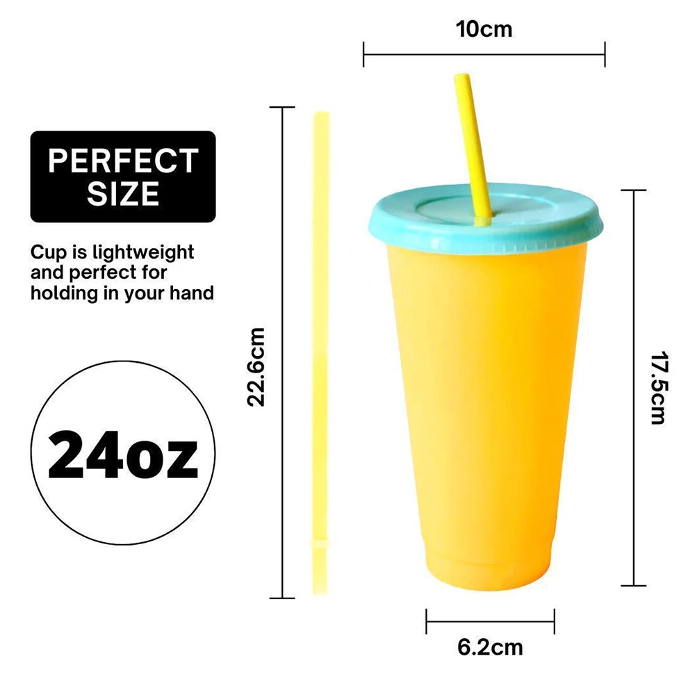 Hot sale soda hardhard tall reusable pp plastic smoothie cups with lids and straws for wholesale