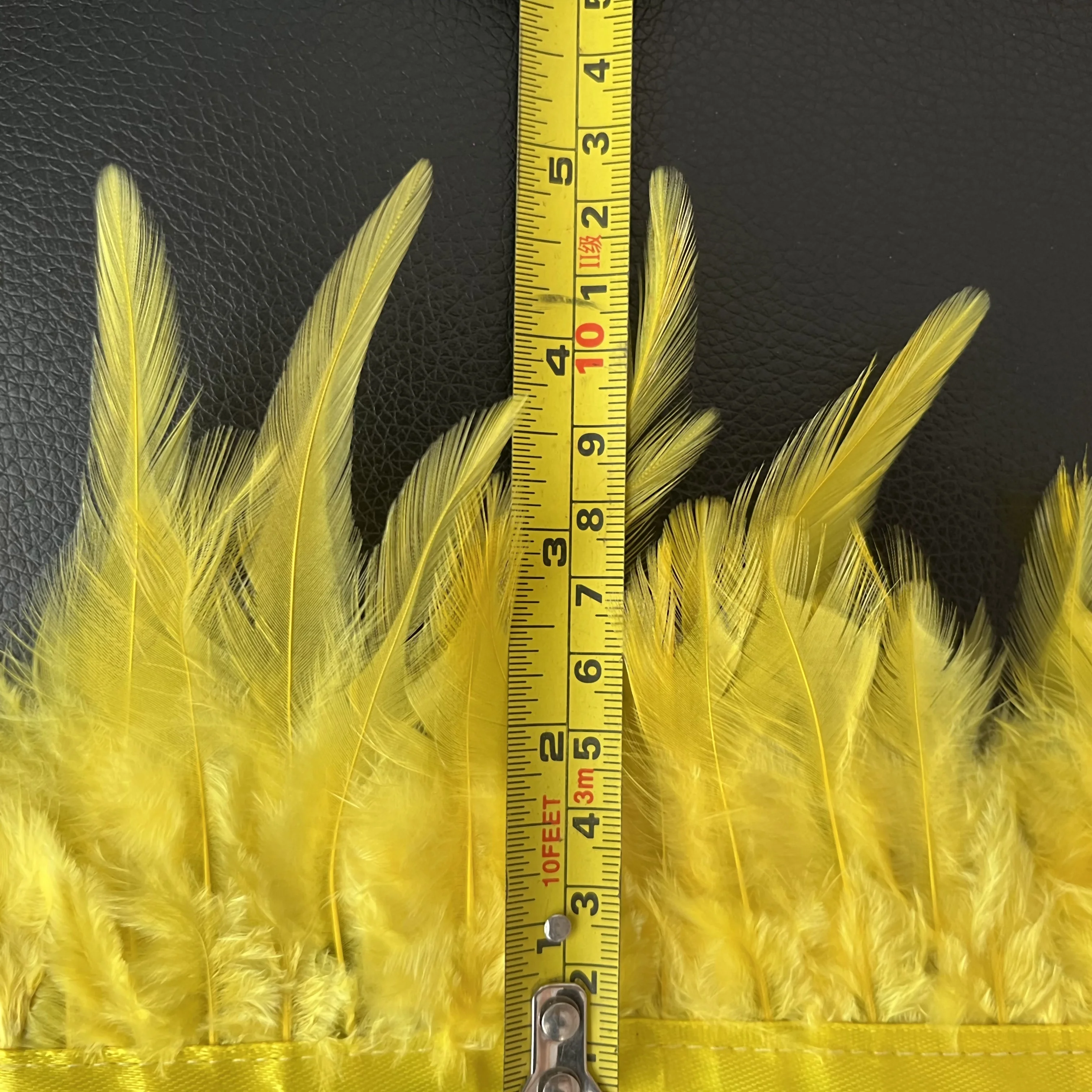 Factory wholesale 4-6 inches Dyed chicken Rooster Tail Feathers Trims for dress/costume making