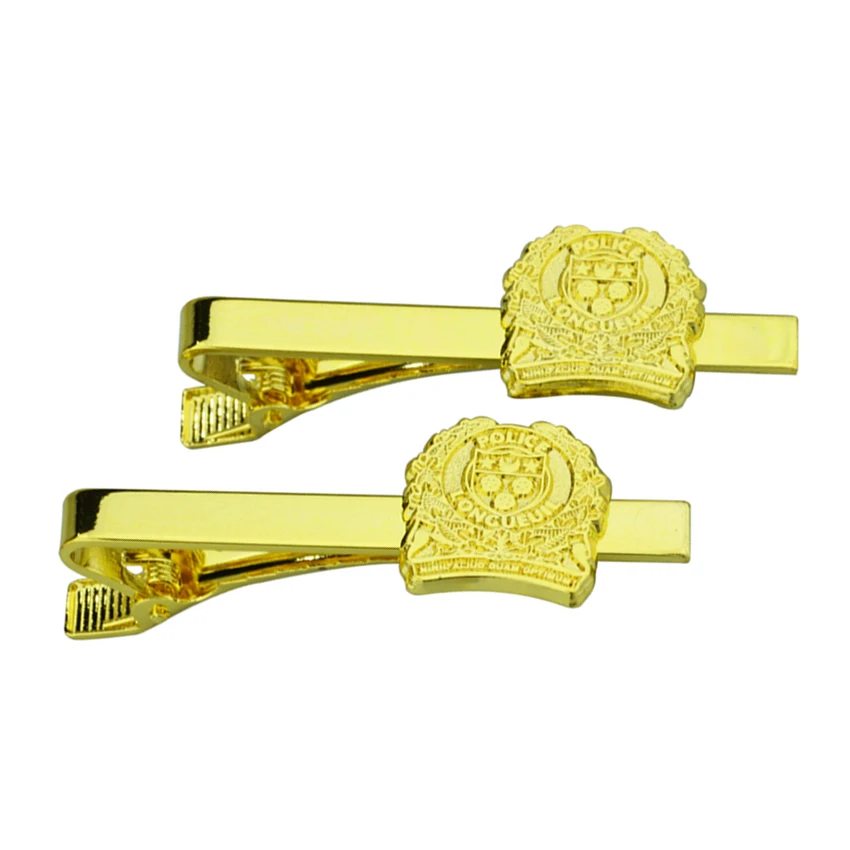 Promotional Custom Design Logo Making Wholesale Metal Enamel Bow Cuff Links Tie Clips