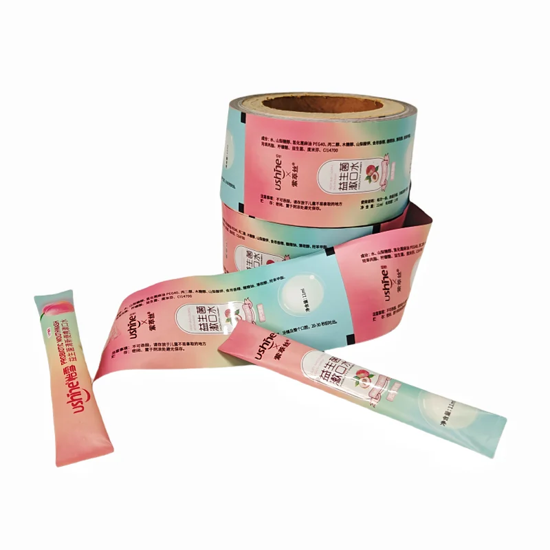 Good Printed Plastic Packaging Sachet Hot Lamination Cosmetics Strips Bag BOPP PET Aluminum CPP PE Mouthwash Sealed Film Roll
