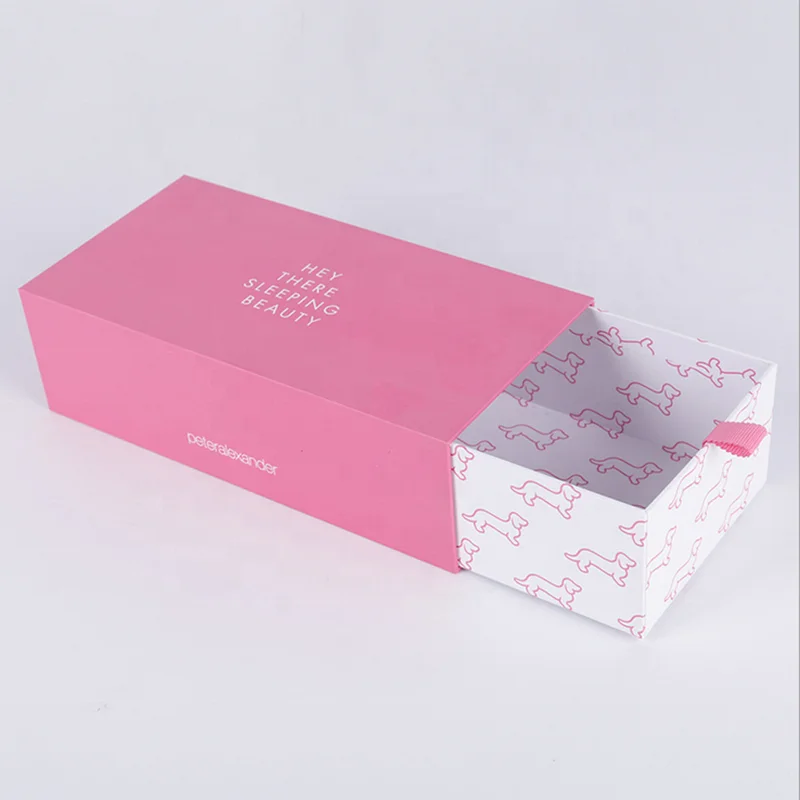 Pretty Good Quality 18x18x8.3cm Printed Drawer Slide Boxes Box Manufacturer USA