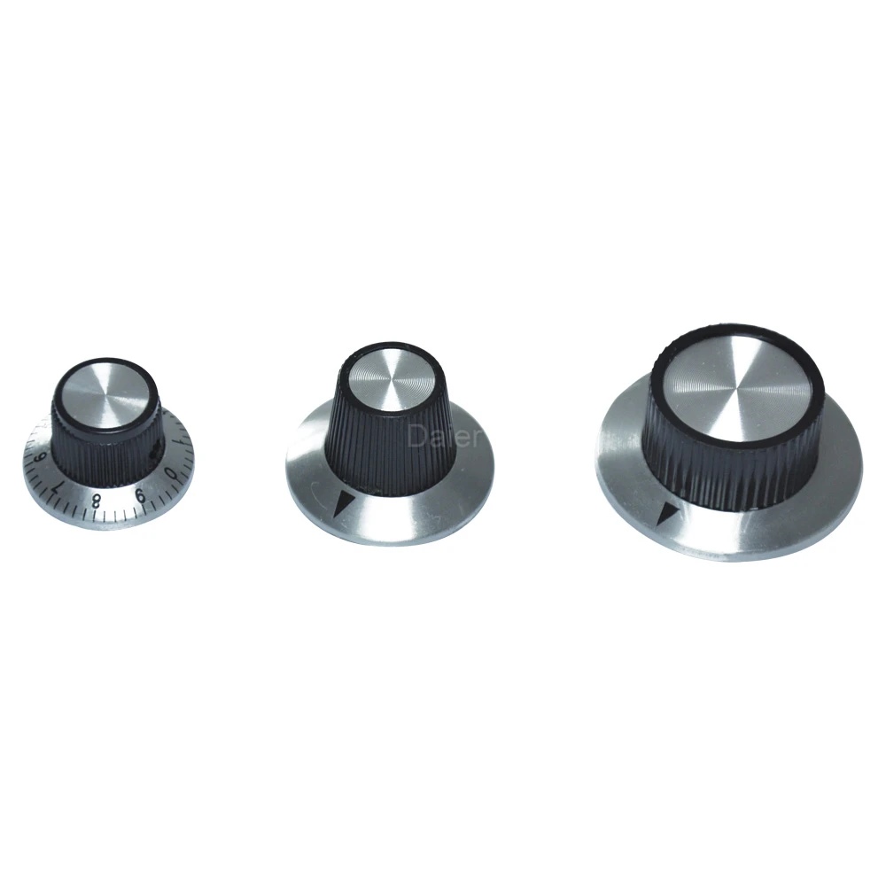 Черный с хромовым верхом винтажный усилитель для гитары верхняя шляпа отражатель ручка Эффект педали ручки поворотная ручка