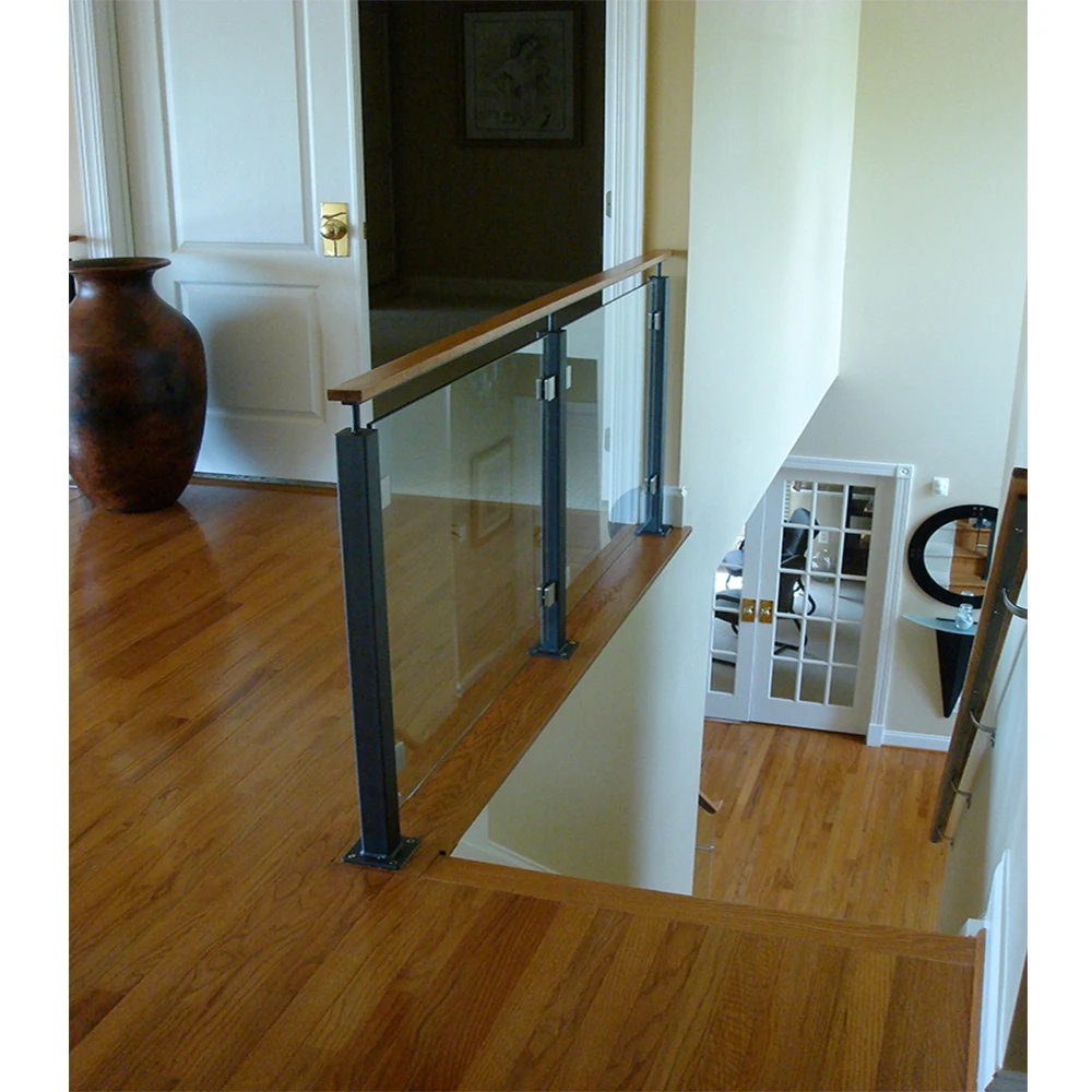 Anti-Hurricane Front Porch Balcony Decking 316 Stainless Steel Post Frameless Glass Railings