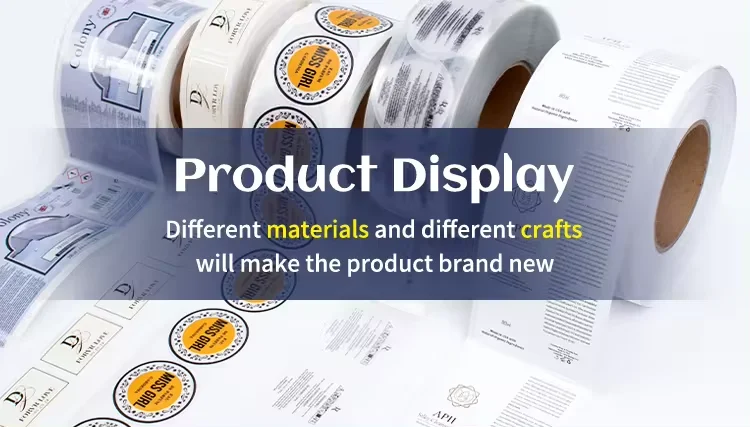 Customization Custom Private Brand Gold Foil Labels For Cosmetic And Skincare White Waterproof Label Sticker 2