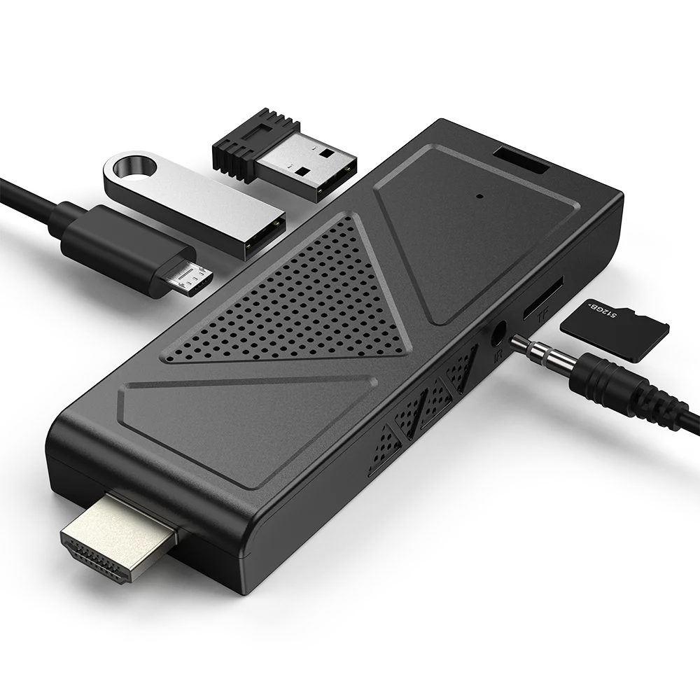 New popular extreme heat dissipation Android usb tv stick with 4K 60hz support voice control gaming tv boxs