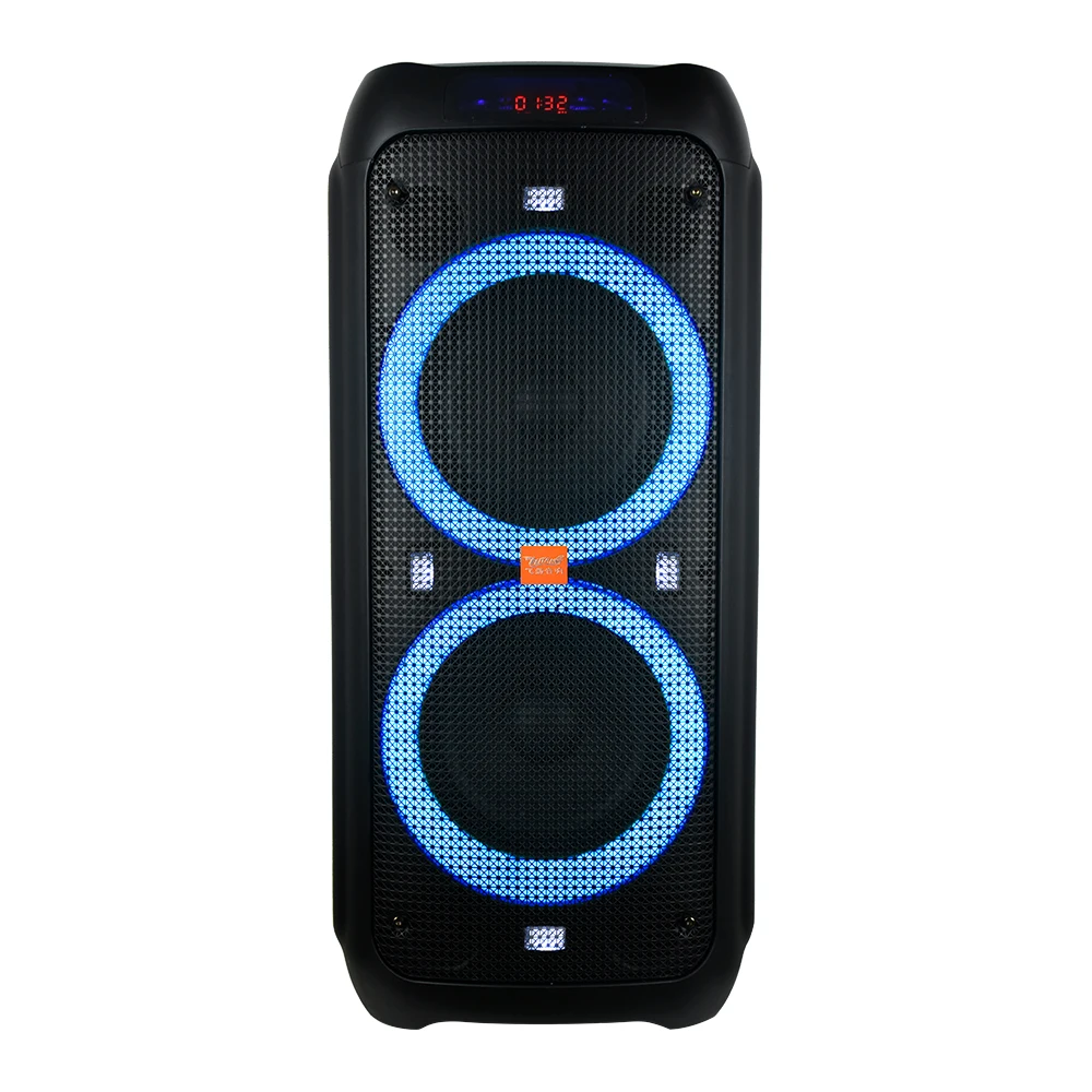 FEIYANG высокой мощности dual 8-дюймовый заряжаемые портативные наушники-вкладыши TWS с bt акустическая система Динамик с беспроводной микрофон направленный дискотечный свет