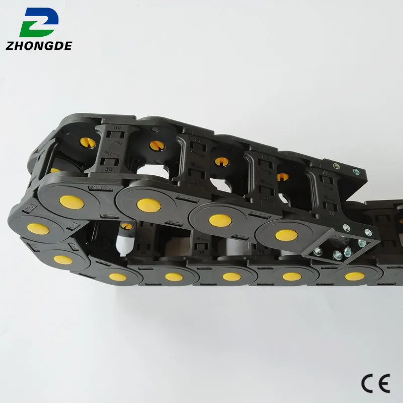Shandong Zhongde  Customized Plastic cable drag chain  for Electronic Equipment