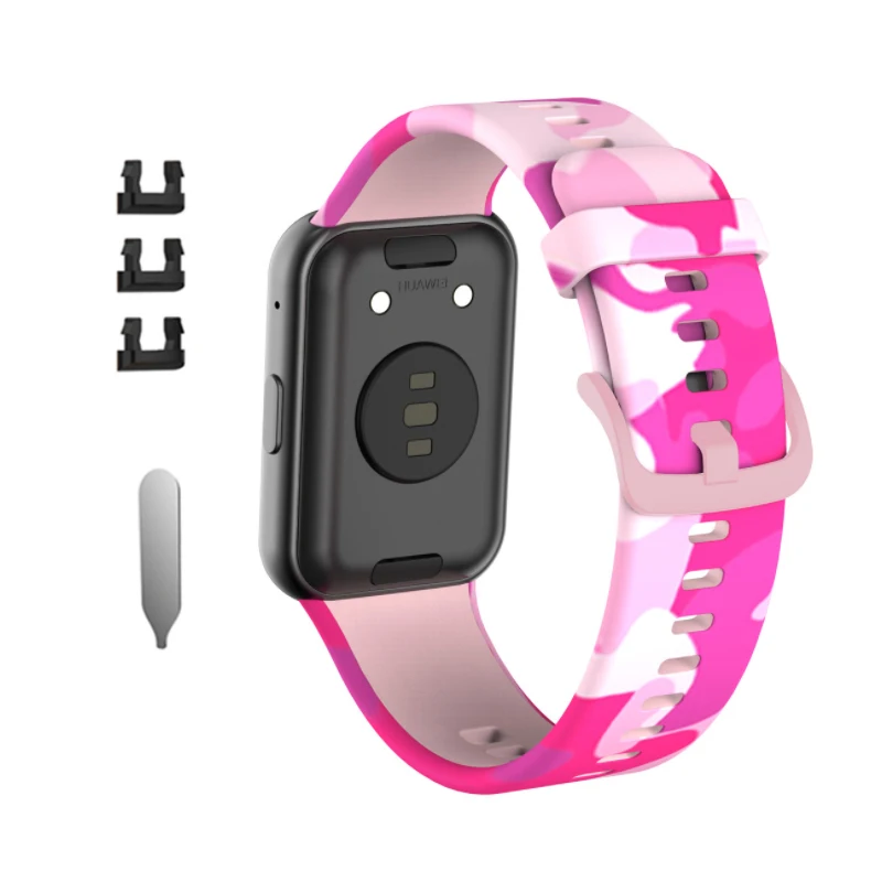 custom Fashion silicone watch band for Huawei Fit hot sale amazing good watch strap for wholesale factory in shenzhen China