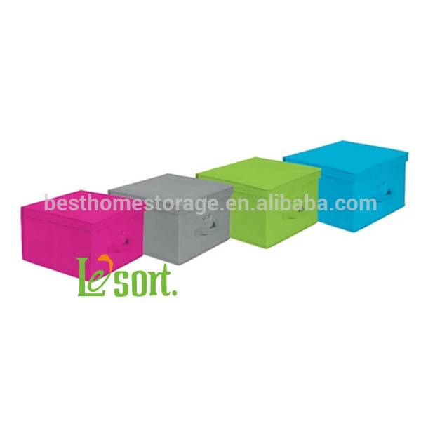 Foldable Storage Cubes many colour for option Fabric Storage Box For Clothes With lids,MANUFACTURER Direct Supply