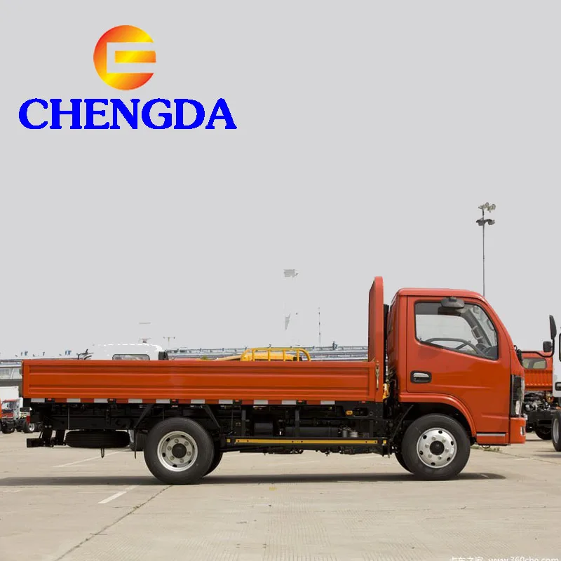  Discount price diesel flat truck 4x2 Dongfeng small lorry Single row cargo trucks for