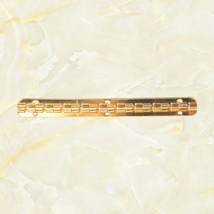 For New Chinese Style 115*8mm Golden Iron Sheet Internal 90-Degree Positioning Wooden Box Gift Box Hinge