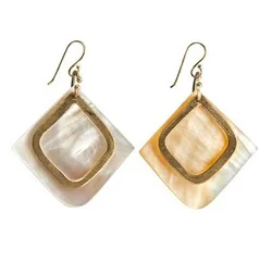 Unisex Gender and Jewelry Type Earring Mother of pearl Shell earring