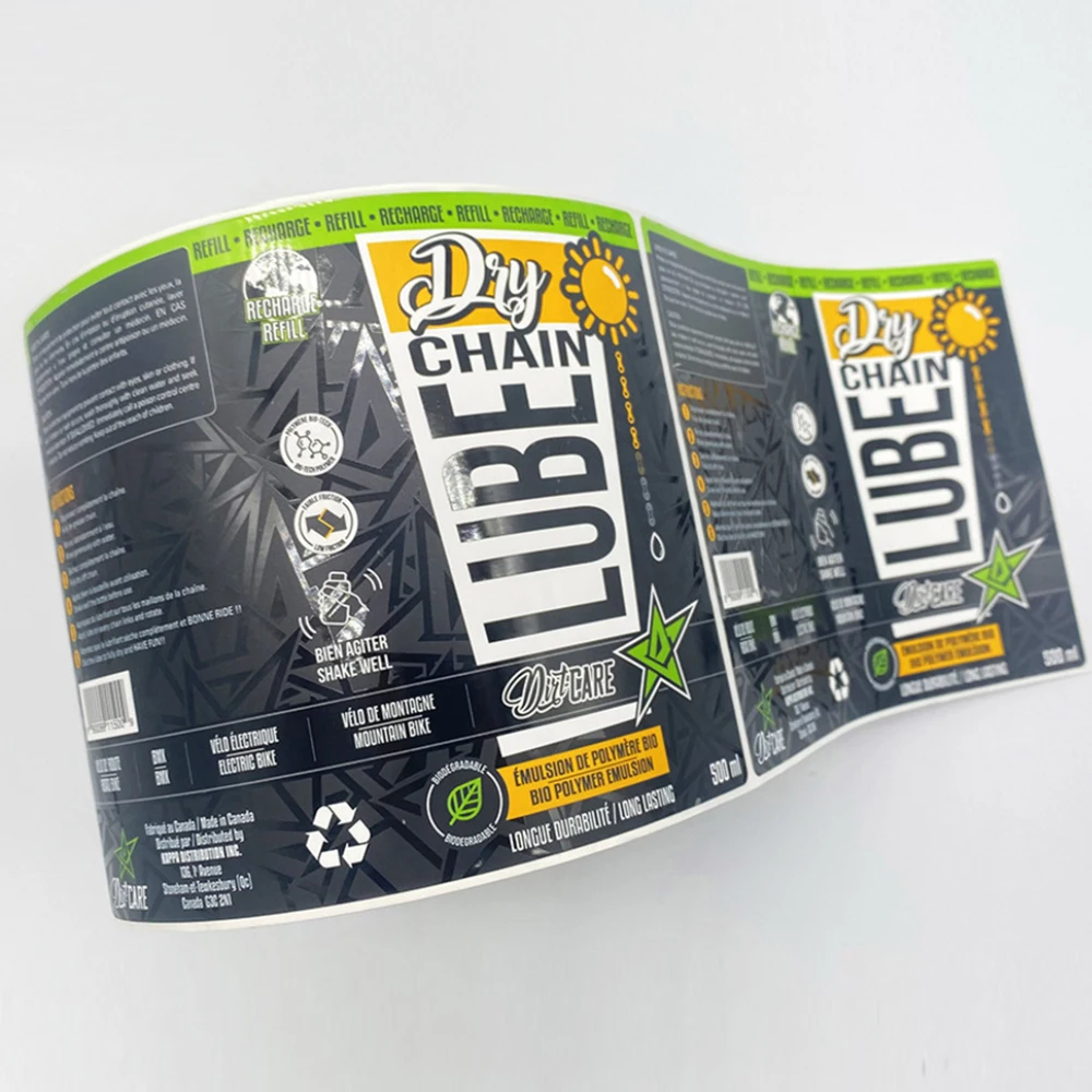China factory wholesale different materials customized jelly food packaging labels roll sticker
