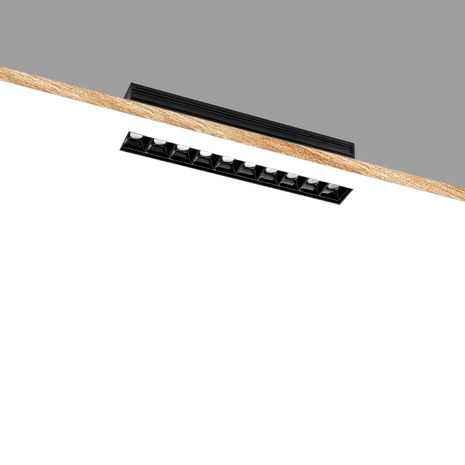 SCON Recessed Anti Glare Strobe Office/Hall Indoor Led Linear Light Grille Lights Fixture Grille Lamp