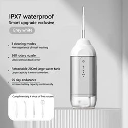 Home Use Mini Power Flossing Tooth Cleaner Flusher Cleaning Care Pick Air Water Flosser Teeth Machine Oral Dental Irrigator