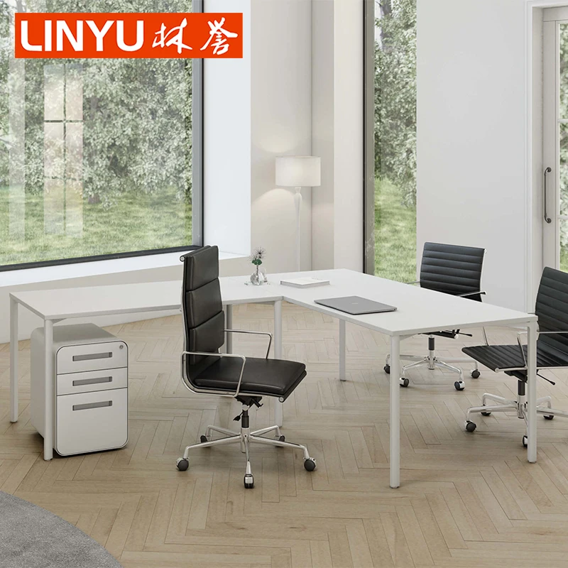 Factory Price Manager Table L Shaped Office Desk Modern Office Furniture Executive Desk