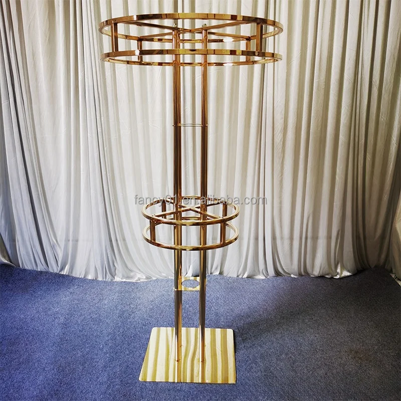 Flower Centerpiece  Metal Centerpiece Stand  Wedding Table Flower Riser