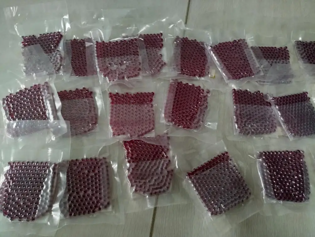100 pcs/bag  2.5mm 3mm 4mm 6mm synthetic ruby sphere ball