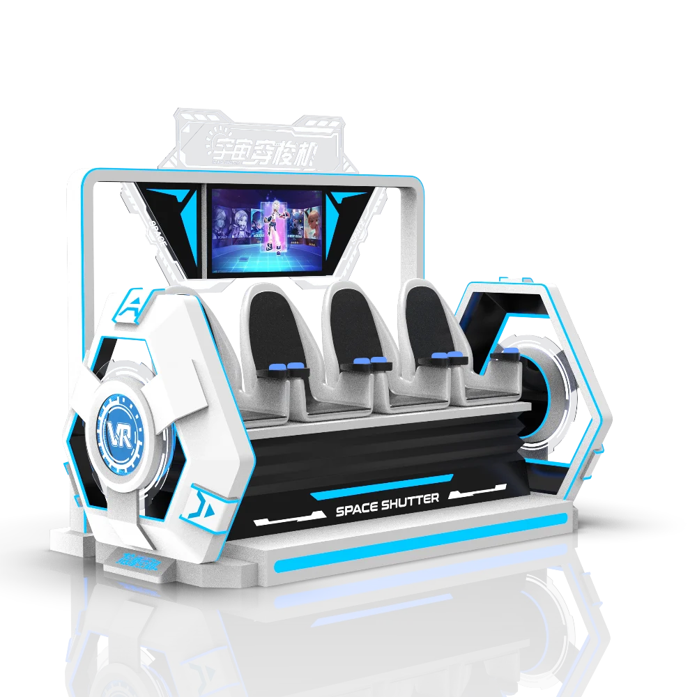 4-Seater 9D VR Cinema Simulator Fiberglass Virtual Reality Chair Game Machine Equipment for Public & Home Use Manufactured China