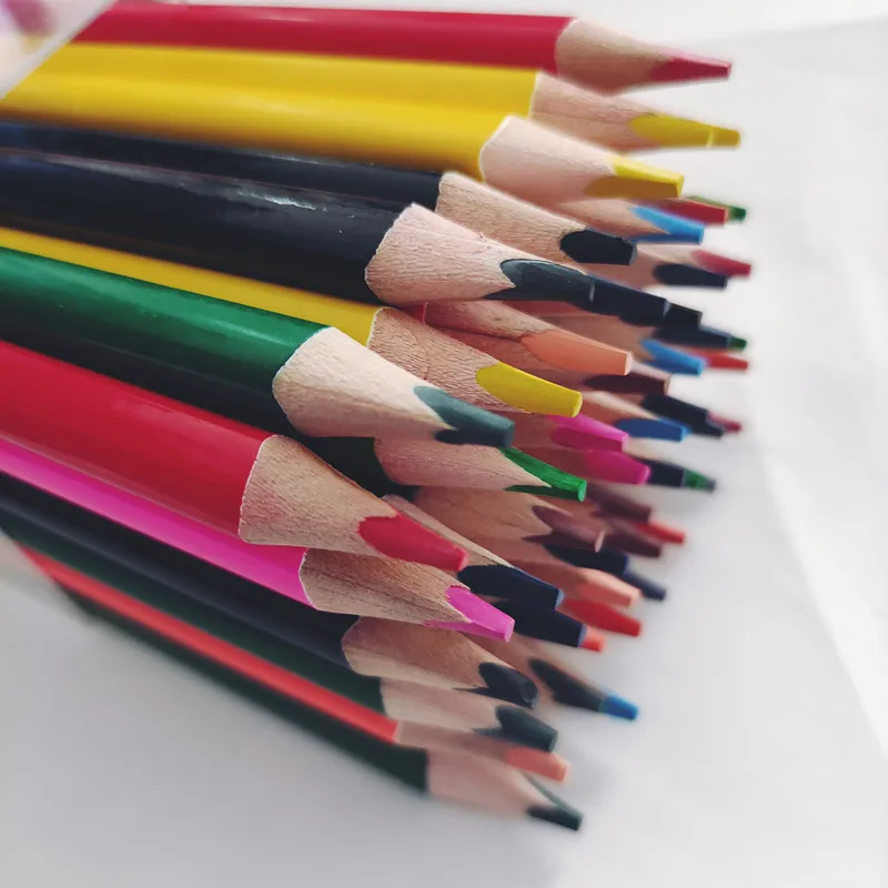 
12 jumbo colored pencils set with sharpener 