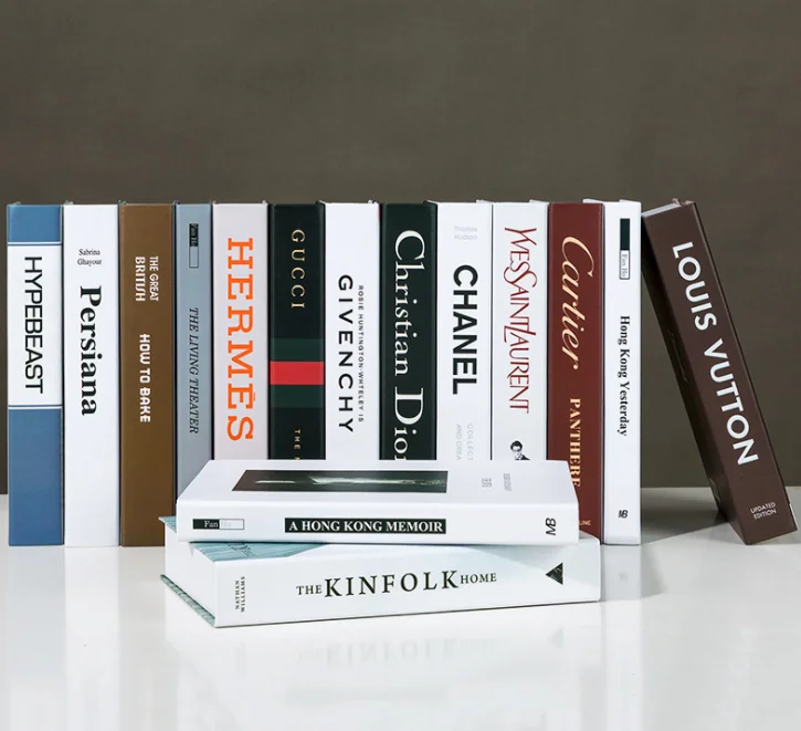 OEM Factory  Customized Painting Coffee Table decorative  Hardcover Book Set