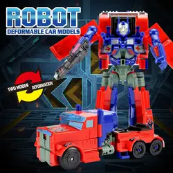 2 In 1 Action Figure Car Robot Cartoon Anime Plastic Deformation Robot Toy deformation car toys automatic transform robot