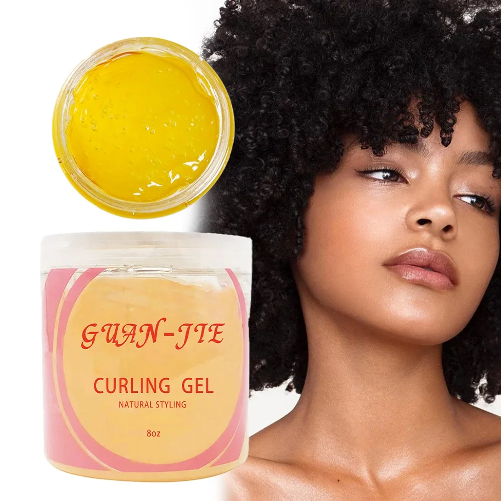 kinky curly curl activator custard coconut natural custard gel for black Moisturizer Hair Curl Cream For Coils And Curls