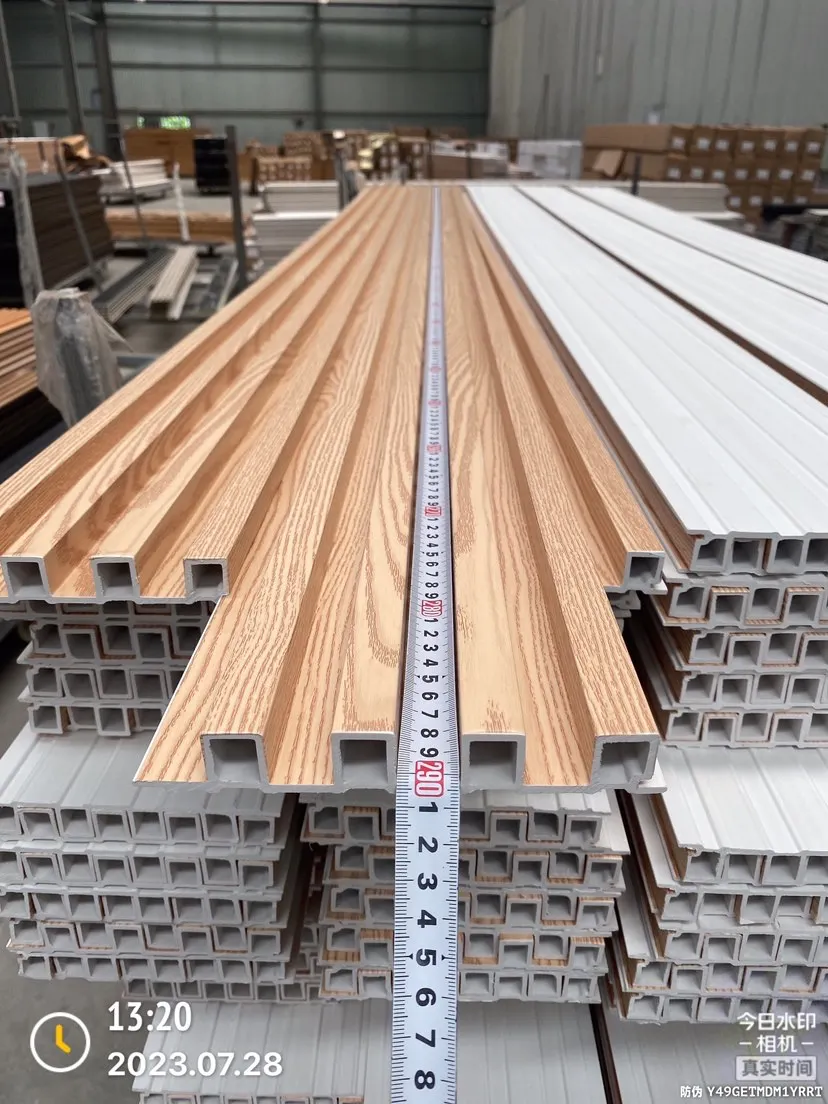Factory price  eco-friendly  wpc fluted wall panel designs for Interior decor