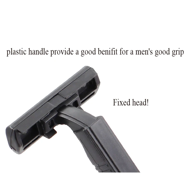 Мужские бритвенные лезвия, бритвенный нож с двойным лезвием, Мужская пластиковая ручка, оптовая продажа бритвы