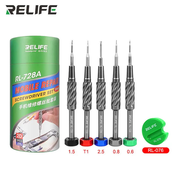 High Quality RELIFE RL-728A 2D Sturdy Mobile Phone Repair Screwdriver Set