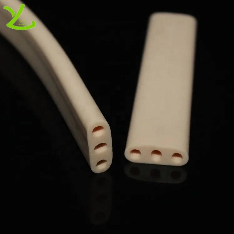 Custom three lumen silicone pipe food grade silicone rubber hose tube