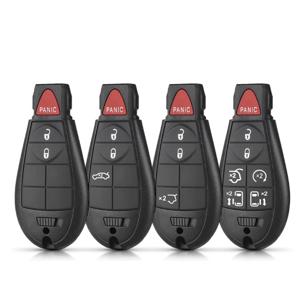 Remote Smart Car Key Shell for Chrysler Town & Country Fit Jeep Grand Cherokee Dodge Magnum Durango 2/3/4/5/6/7 Button fob Case