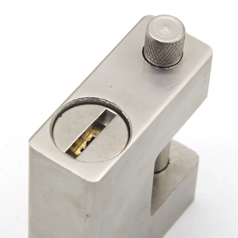 Customized logo cheapest reliable anti-cutting 94mm rectangular iron padlock