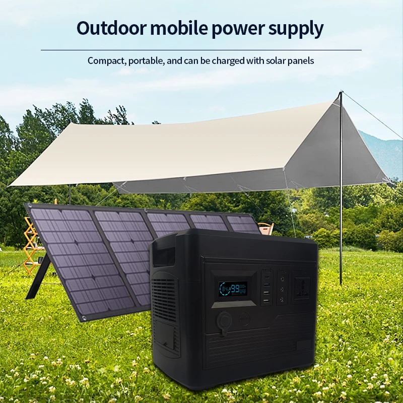 Rechargeable Portable Power Station Solar Generator 1000Wh Pure Sine Wave Output 220V Solar Generator