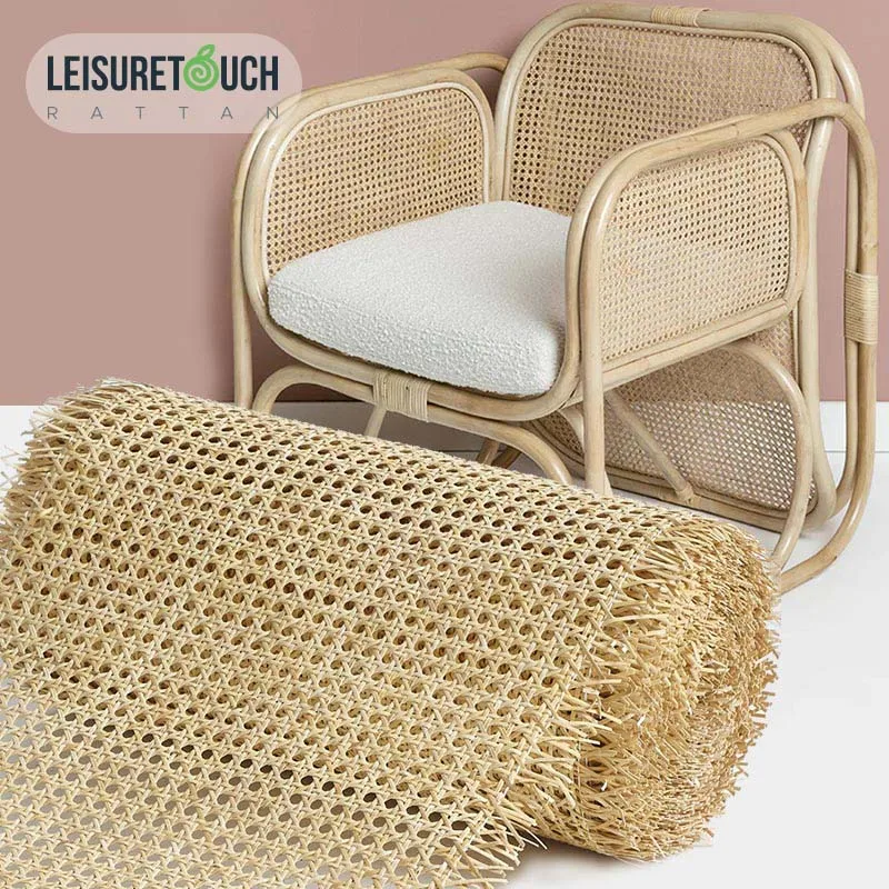 Rattan factory natural webbing cane open material roll rattan natural rattan