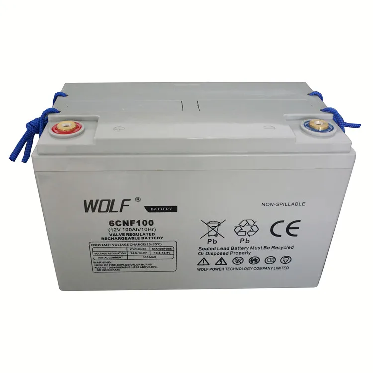 Deep Cycle Solar Storage Battery AGM Gel 12v 100ah Lead Acid Batteries