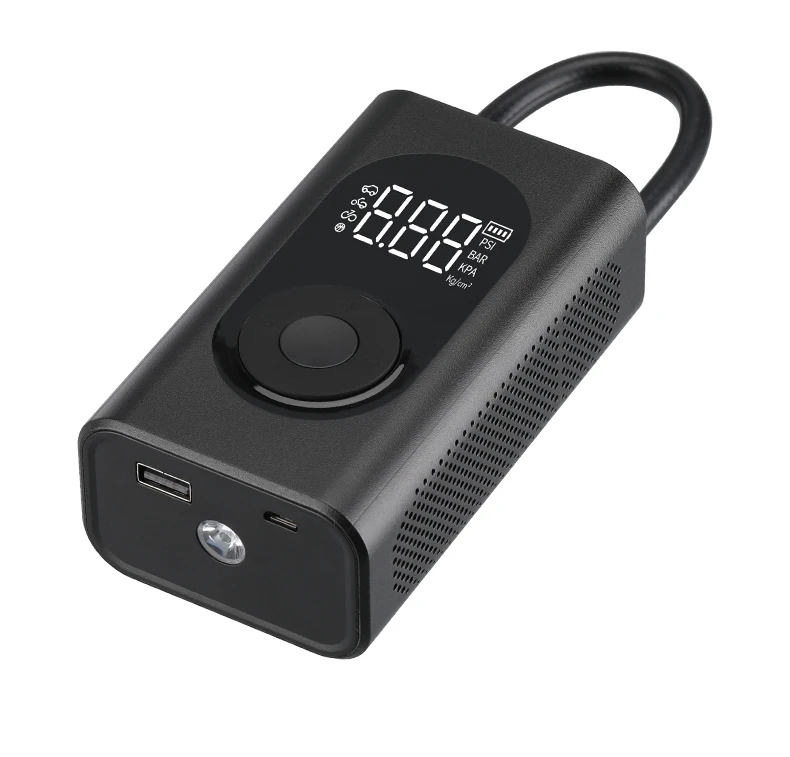 Высококачественный многофункциональный портативный насос FG01A для автомобильных шин, переносной воздушный насос с внешним аккумулятором