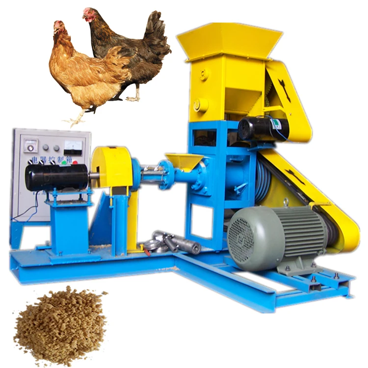 Stainless Steel Dog Floating Fish Chicken Animal Feed Pellet Making Machine Price Floating Fish Pet Food Feed Machinery