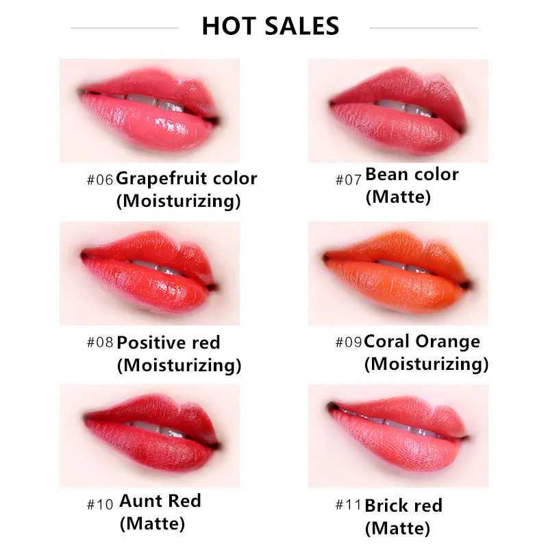 Matte Lipstick Long Lasting High Pigmented Waterproof 4 Colors Lip Gloss Kit For Lips Makeup