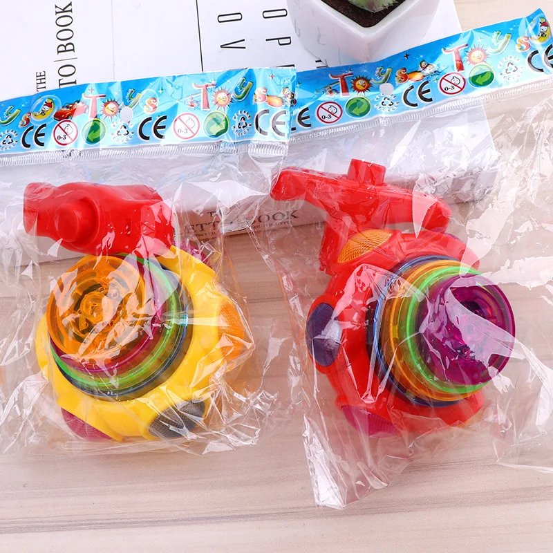 Mini Light Up Spinning Top Luminous Toy Light Music Spinning Top Toy Boy Girl