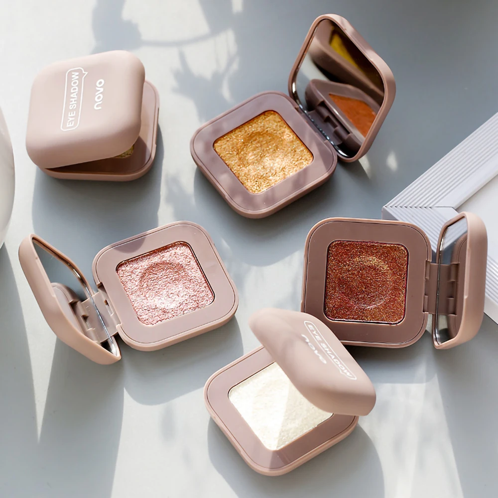 Wholesale Eye Shadow Glitter Single Eyeshadow Palette Carry Easily Cosmetics Nude Makeup High Pigment