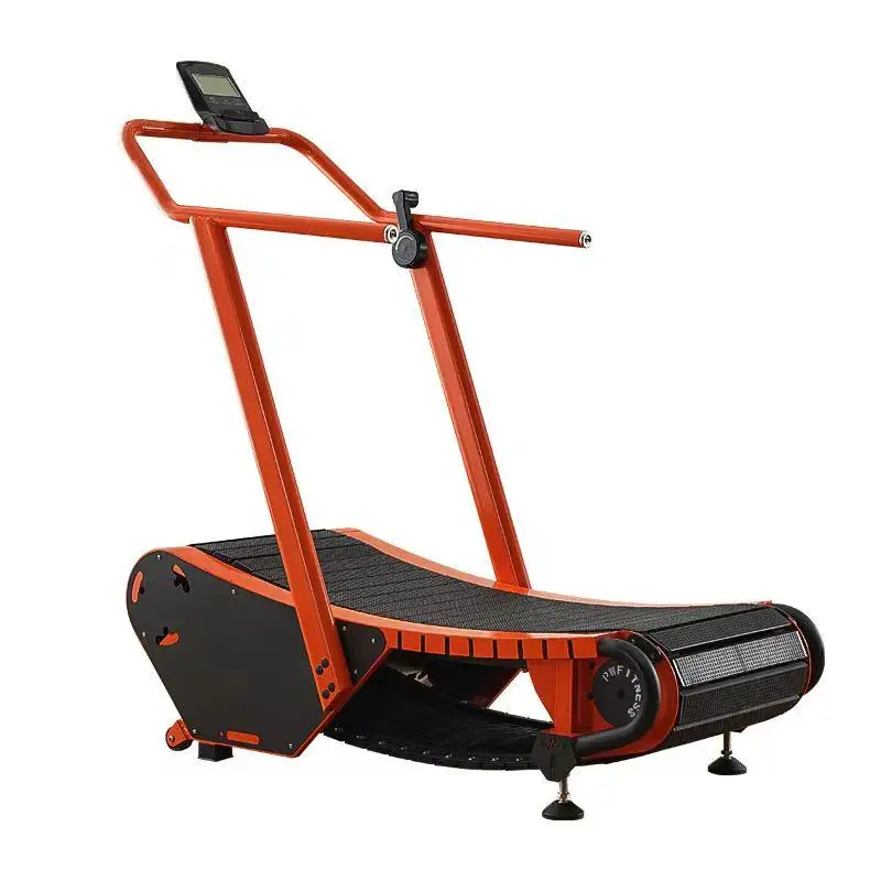 Mechanical Magnet Resistance Self Generating Unpowered Curve Treadmill
