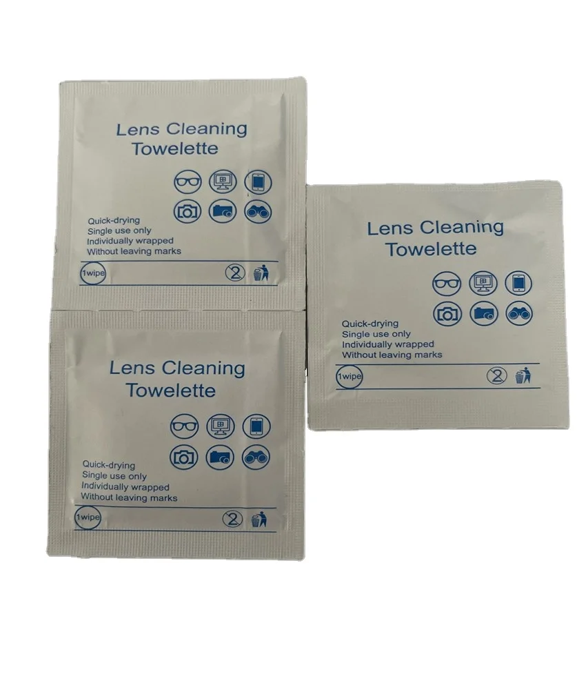 Влажные салфетки для чистки линз влажная прочная