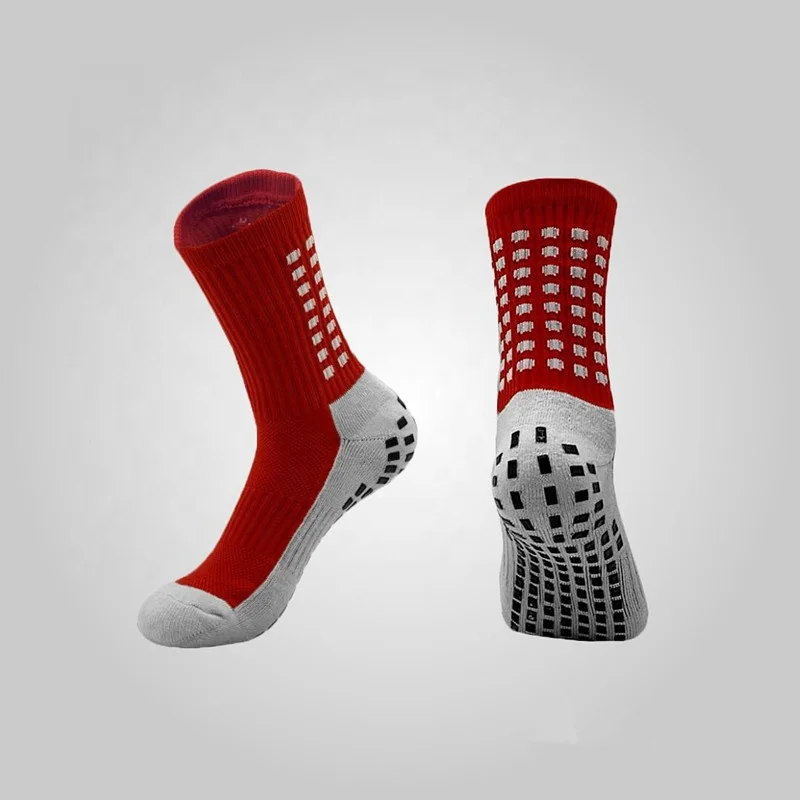 wholesale thick sports socks football anti slip socks